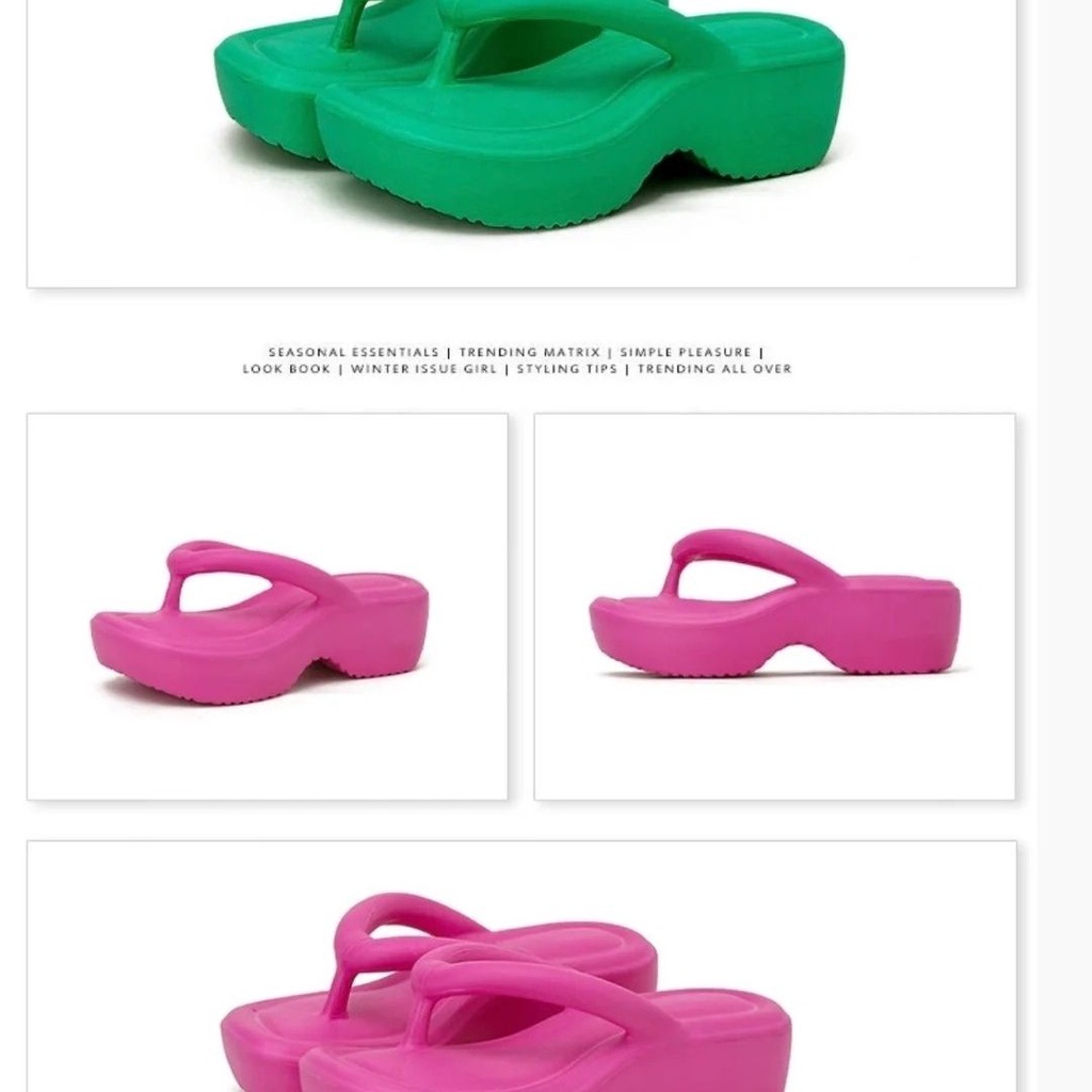 Sandal Đế Dày Mũi Vuông Thiết Kế Mới Thời Trang Dành Cho Nữ