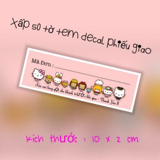 50 tem decal ghi mã vận đơn
