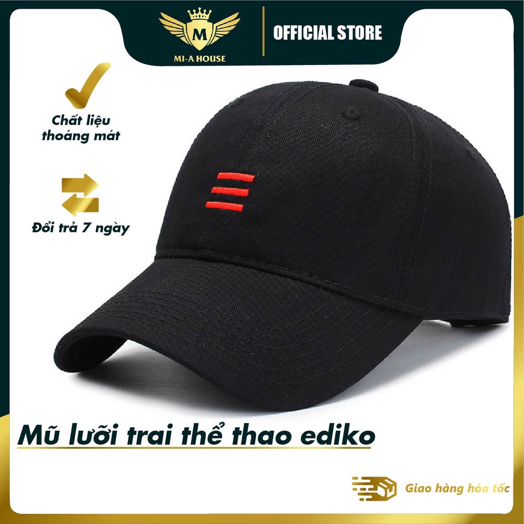 Mũ lưỡi trai 3 sọc cao cấp kèm video thật sản phẩm