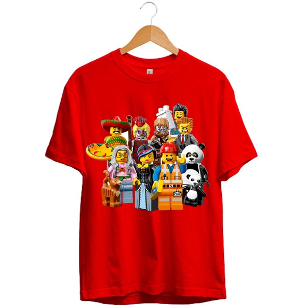 Áo thun trẻ em biệt đội lego 6 màu , Có size người lớn, King Cotton