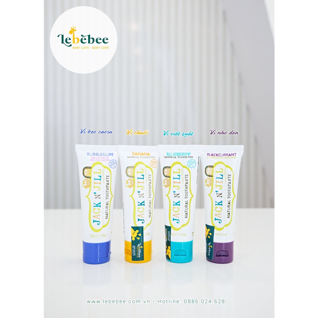 Kem đánh răng organic - JacknJill toothpaste 6m+