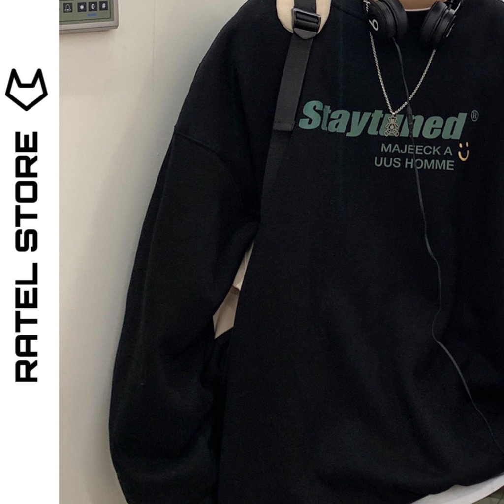 Áo Sweater Local Brand Nỉ Bông Nam Nữ STAYTUNED (MAJEECK A US HOMME) Thu Đông Unisex Form Rộng