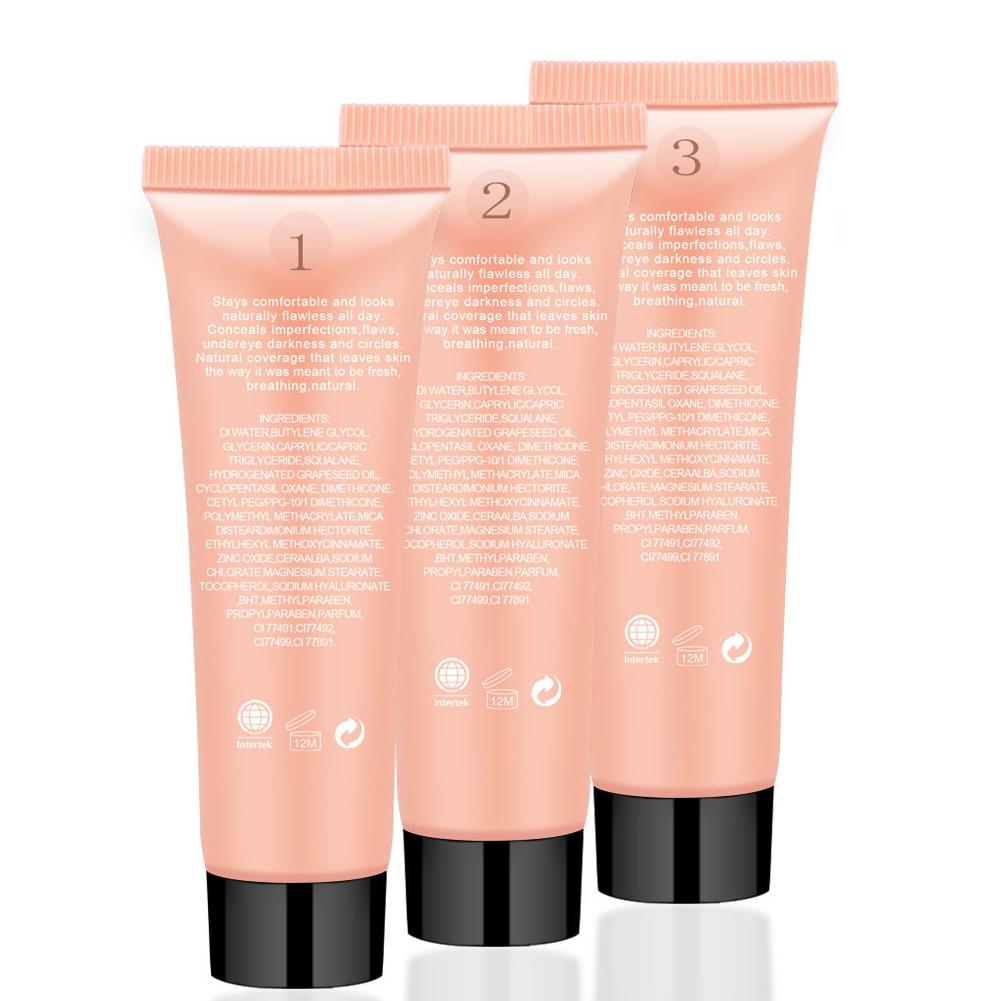 HengFang BB Creams Kem Nền Che Khuyết Điểm Dưỡng Ẩm Kiểm Soát Dầu Làm Sáng Trang Điểm Mỹ Phẩm Lỏng 30ml