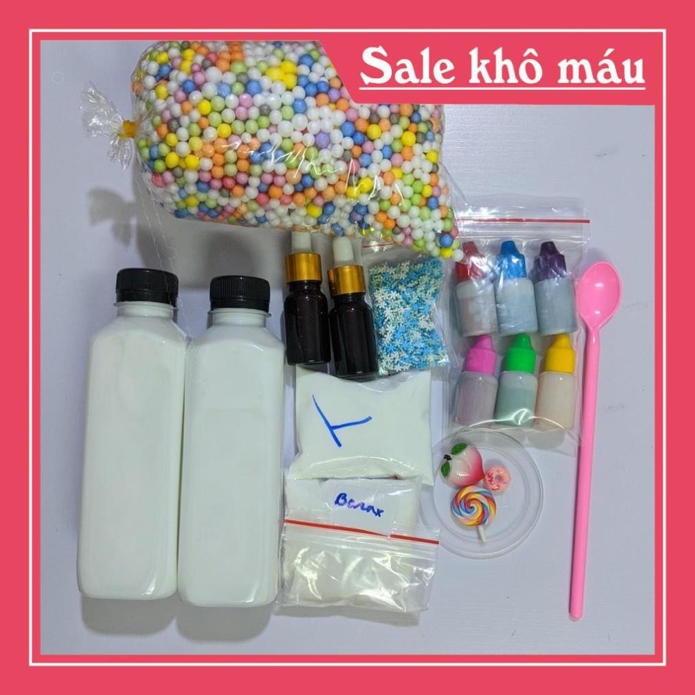 Bộ kit làm slime mây đầy đủ