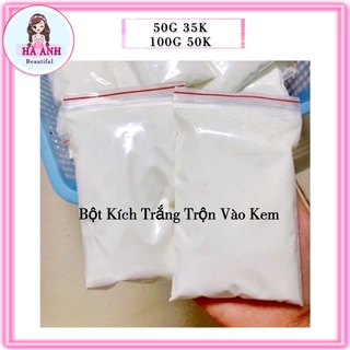 Bột kích trắng trộn vào kem(50g - 100g tăng độ trắng gấp 10