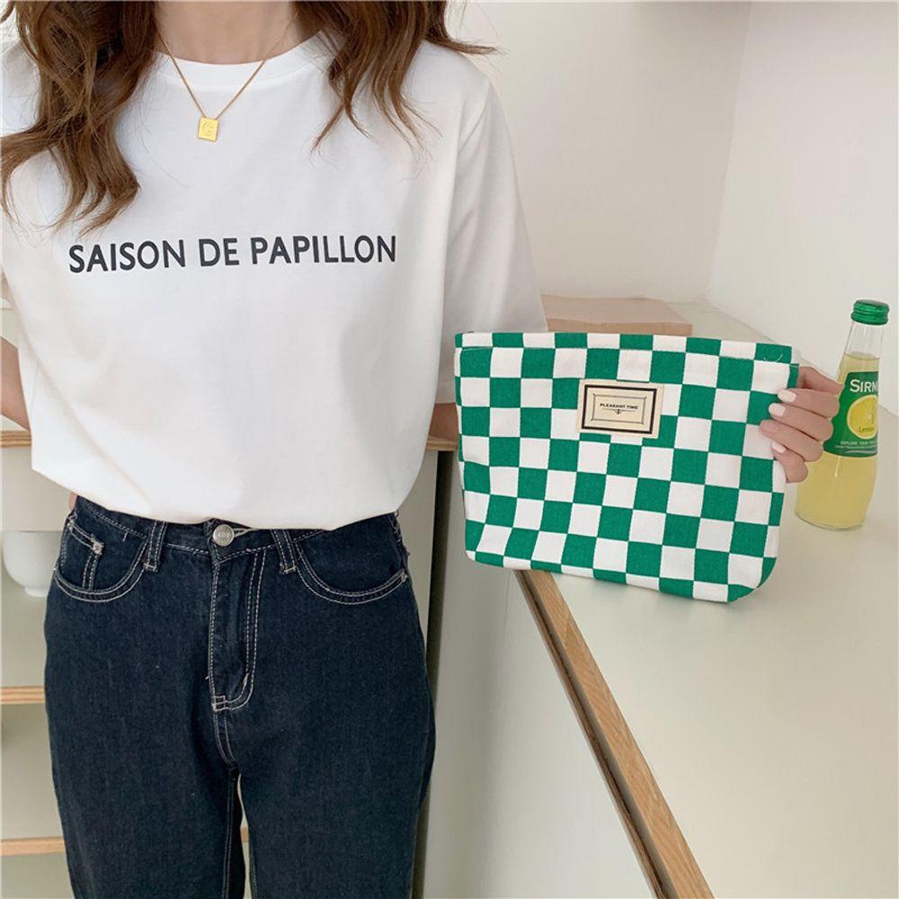 Túi Đựng Mỹ Phẩm / Đồ Trang Điểm Bằng Vải Bạt Jacquard Sức Chứa Lớn Họa Tiết Da Báo Cho Nữ