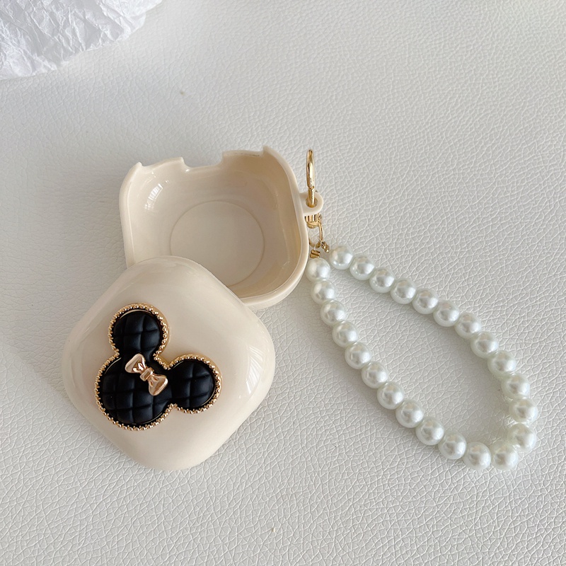 Vỏ Bảo Vệ Hộp Sạc Tai Nghe Samsung Galaxy Buds 2 / Buds Live / Buds FE / Buds 2 Pro / Buds Pro Hình Chuột Mickey Kèm Móc Treo Cho Buds2 Pro