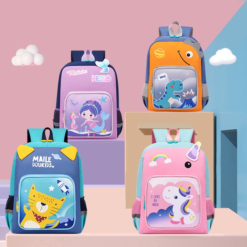(BLTE23) Balo trẻ em hoạt hình cho bé trai bé gái 3-4 tuổi, balo mẫu giáo