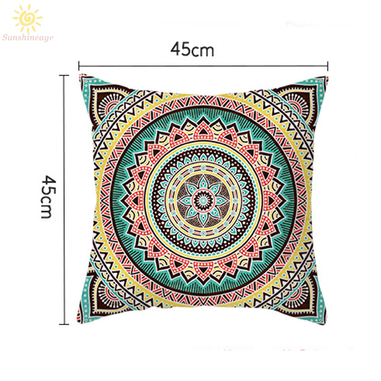 Vỏ Gối Đơn Giản Phong Cách Boho &amp; Mandala