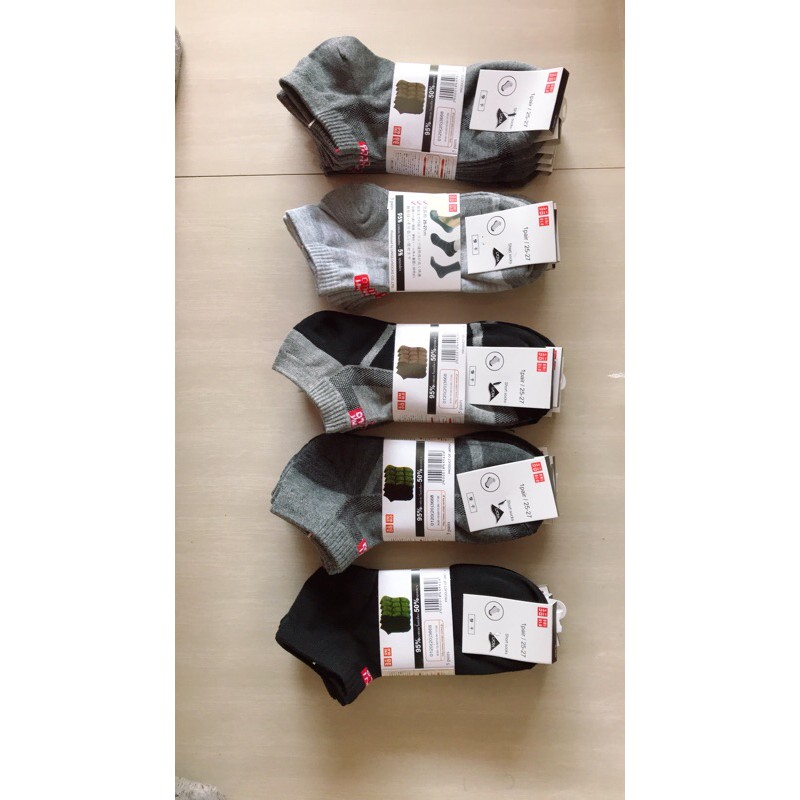 Tất nam ngắn cồ hàng uni/men vnxk, khử mùi hôi, 100% dệt sợi cotton.