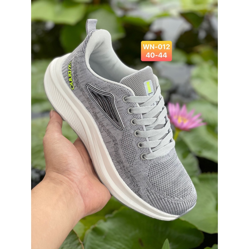 Giày sneaker wano Nam xám, hàng xuất khẩu, đẹp, rẻ, bền - Giá sale - Sản phẩm chính hãng có bảo hành