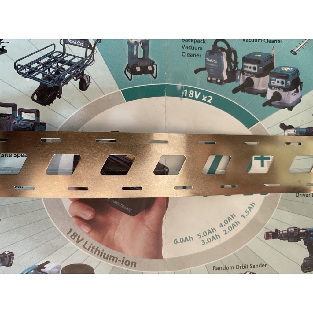 Kẽm vuông xéo mạ Niken 0.15mm *23mm. BN.
