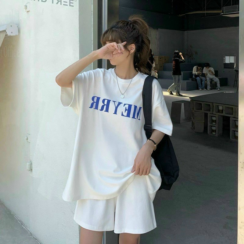 Set Bộ Nữ Mặc Nhà, Đi Chơi In Meyrr Chất Cotton Mềm Co Giãn Tốt Thấm Mồ Hôi Tốt Mặc Thoát Khí [NEW UNISEX]