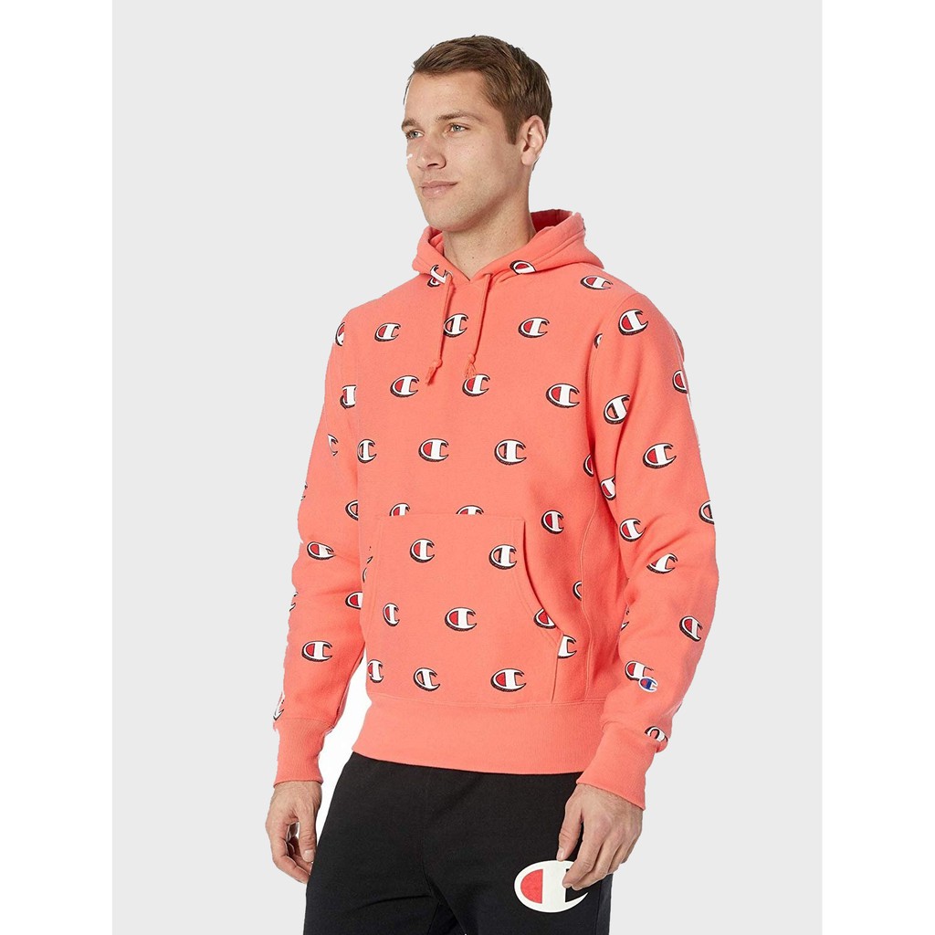 Áo nỉ hoodie Champion Reverse Weave All over Print 122018 S2974 có sẵn