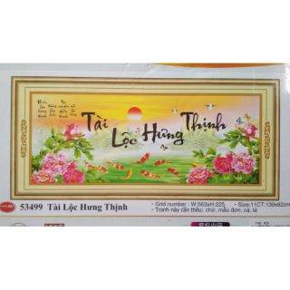 Tranh thêu 3d phong cảnh 53499