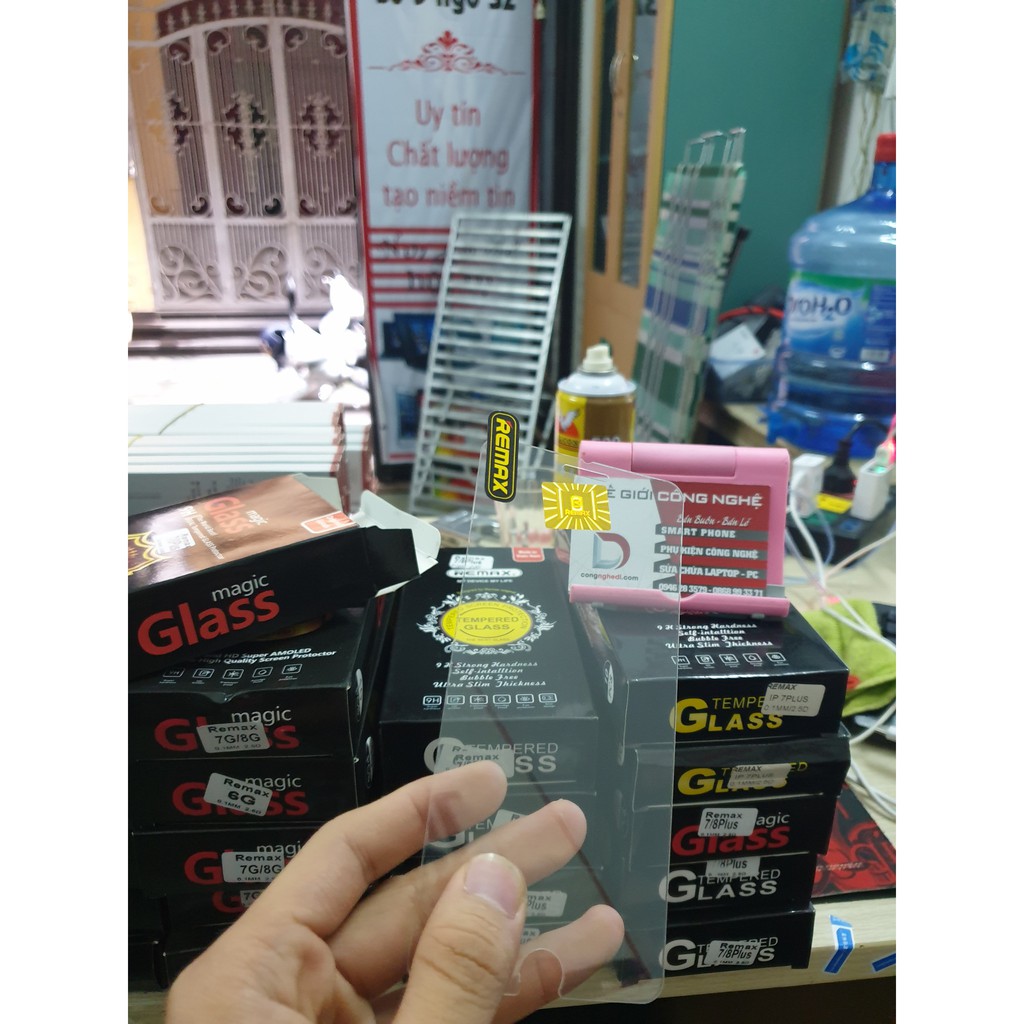 CƯỜNG LỰC CHÍNH HÃNG REMAX SIÊU MƯỢT cho ip6 7 8 Plus X XS XR 11 12 Pro Promax