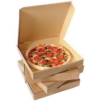 Giấy tốt loại 1, Hộp bánh pizza 2 màu trắng và nâu ( có nhiều size) | BigBuy360 - bigbuy360.vn