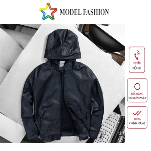 Áo khoác da nam lót nỉ cào cao cấp GABO FASHION AD029