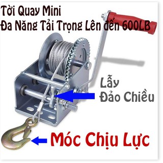 ( SIÊU SALE) Tời quay tay đa năng mini chịu tải 600LBS