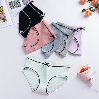 Quần lót Cotton thoáng khí chống vi khuẩn đính nơ cho nữ