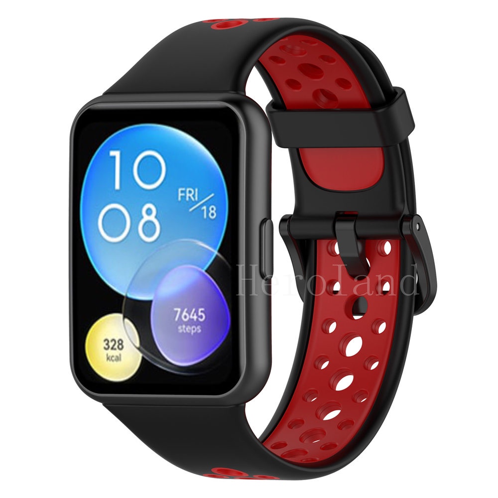 Dây Đeo Silicone + Khung Bảo Vệ Màn Hình Cho Đồng Hồ Huawei Watch Fit 2 / Huawei Fit2