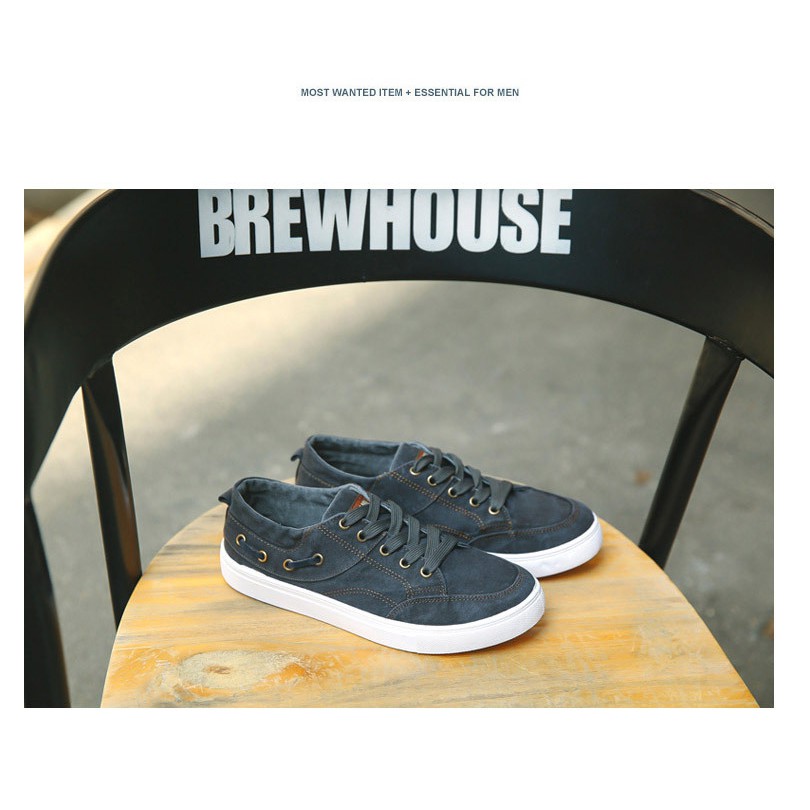 Giày Vải Sneaker Nam Vải Bò Rách Thoáng Khí Mùa Xuân Và Mùa Hè Siêu Bền Đẹp | BigBuy360 - bigbuy360.vn