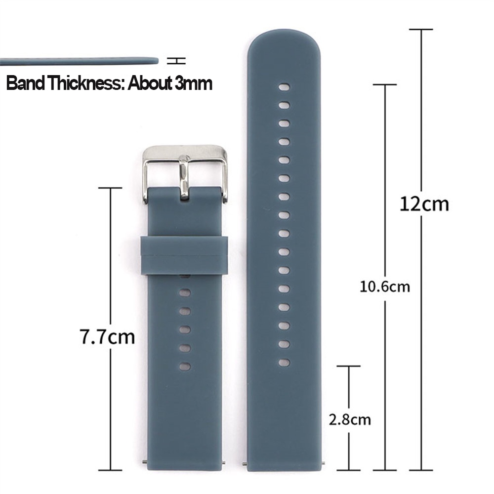 Dây Đeo Tay Thay Thế 20mm Bằng Silicon Cho Đồng Hồ Thông Minh Samsung Galaxy Watch 3 41mm 42mm Bnad Active 2 Gear S2