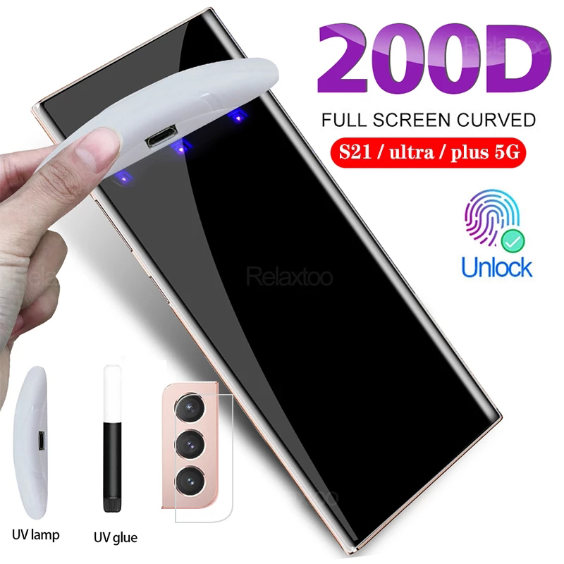 Kính Cường Lực Toàn Màn Hình Chuyên Dụng Cho Samsung Galaxy S21 Note 20 / 10 / 9 / 8 Ultra S10E S9 Plus S7 Edge 5g
