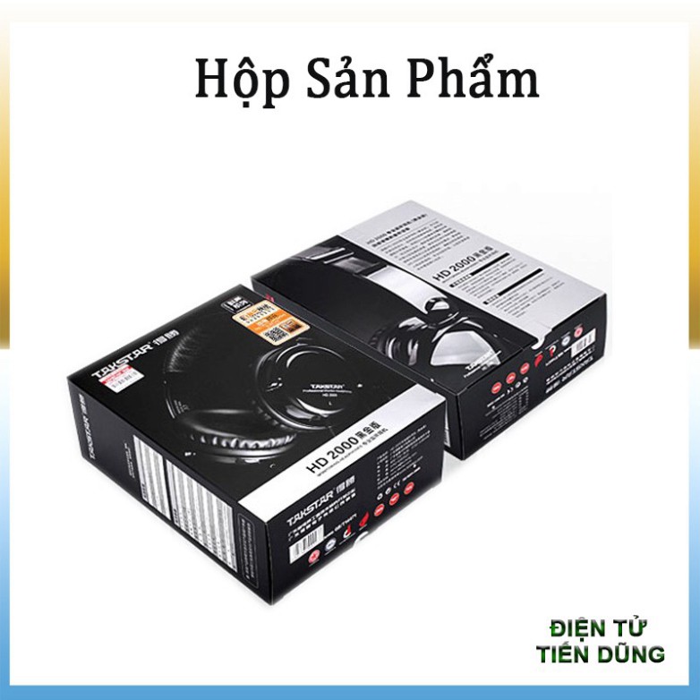 Tai nghe kiểm âm Takstar HD2000 loại chuyên nghiệp- Tai nghe dòng không có mic tặng kèm zắc chuyển 6.5 ♥️♥️