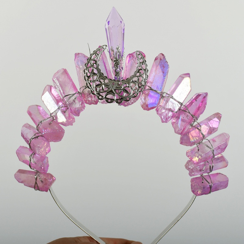 Flgo Vương Miện Thạch Anh Pha Lê Đẹp Mắt Tinh Tế Làm Quà Tặng Cho Gia Đình