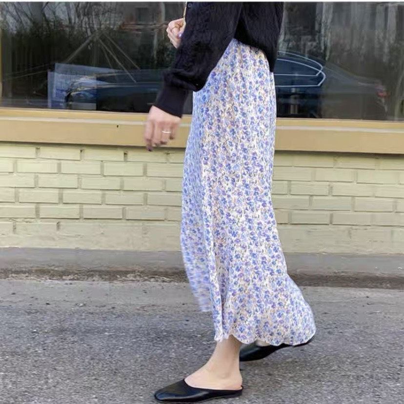 Chân váy voan hoa nhí 40202 CHERRYCOCO | BigBuy360 - bigbuy360.vn