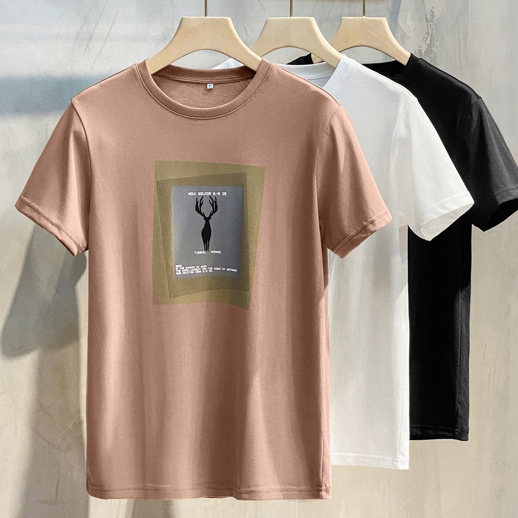 Áo thun nam unisex thiêt kế cổ tròn basic tee,áo phông nam cộc tay cotton co giãn 4 chiều QTN04 | BigBuy360 - bigbuy360.vn