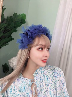 Bờm băng đô hoa voan