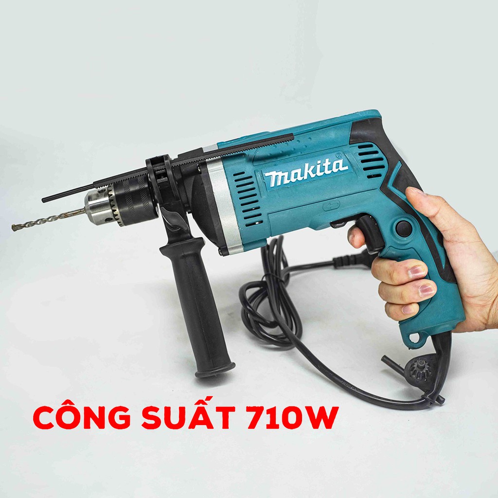 [TẶNG MŨI KHOAN ] Máy Khoan Bê tông MAKITA HP1630 - Bộ Khoan Búa Đa Năng Cầm Tay Makita HP1630 - Lõi đông - GIÁ SỐC