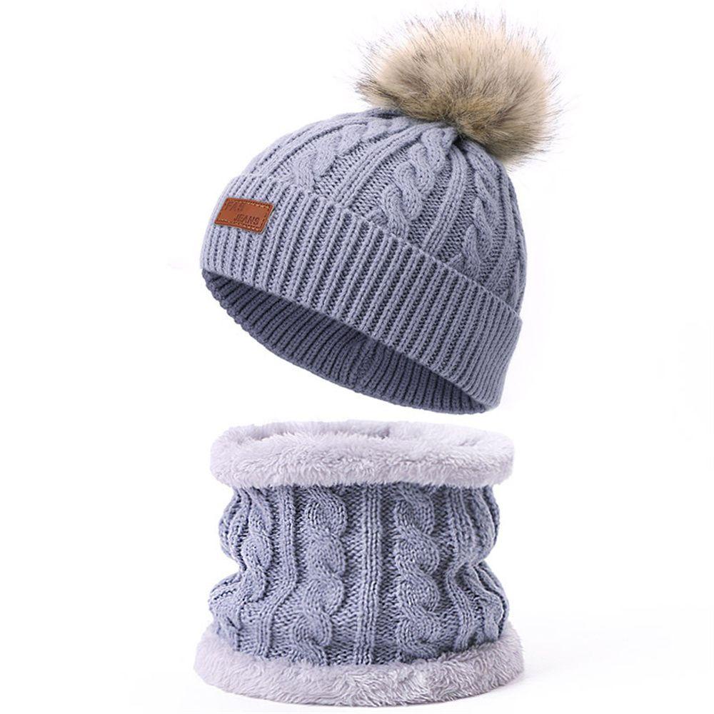 SUSANS Mũ Len Beanie Có Quả Bông Cho Bé Trai Và Bé Gái