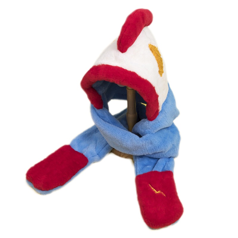 Set Mũ + Găng Tay + Khăn Choàng 3 Trong 1 Chống Gió Giữ Ấm Mùa Đông Cho Bé