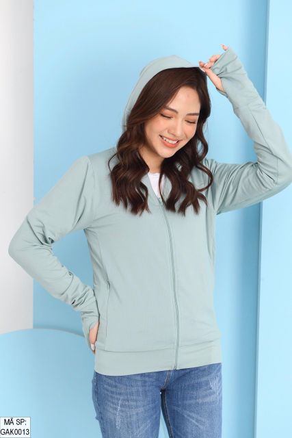 Áo chống nắng nữ 2 lớp vải chống tia uv, thoáng mát dáng ngắn | BigBuy360 - bigbuy360.vn