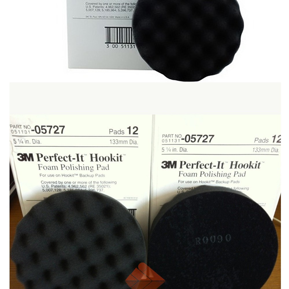 ĐĨA XỐP ĐÁNH BÓNG 3M FOAM POLISHING PAD 05727 12.5CM (ĐEN)