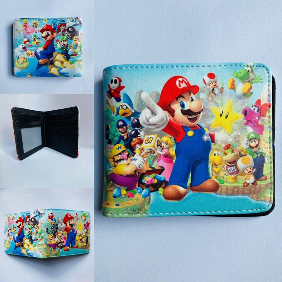Ví Đựng Tiền Xu Họa Tiết Mario Dễ Thương Chất Lượng Cao