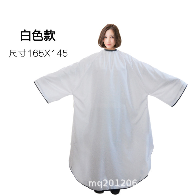 Áo Choàng Cắt Tóc Có Tay Áo Màu Đen Tiện Dụng