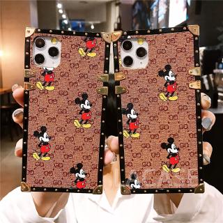 Ốp điện thoại gắn logo Gucci chuột Mickey cho iPhone 11 Pro Max X XS XR XSMax 8 7 6 6S Plus SE 2020 Redmi Note7 Redmi7
