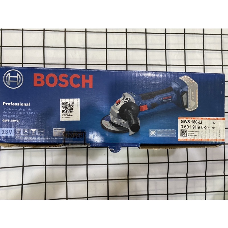MÁY MÀI GÓC PIN 18V KHÔNG CHỔI THAN GWS 180-LI BOSCH
