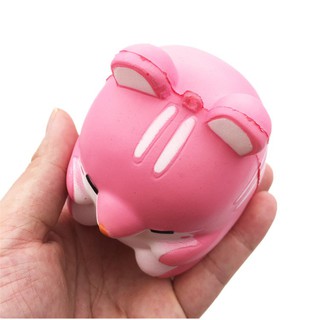 [CÓ HÀNG SẴN]Squishy - Chuột hamster hồng (10x8x7cm)