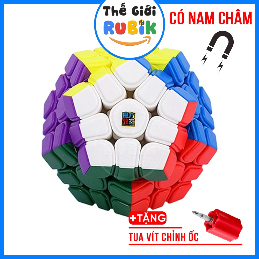 Bộ Sưu Tập Rubik Megaminx 12 Mặt Moyu Qiyi Yuxin YJ + TẶNG Phụ Kiện Rubic 2x2, 3x3 Có Nam Châm | Thế Giới Rubik