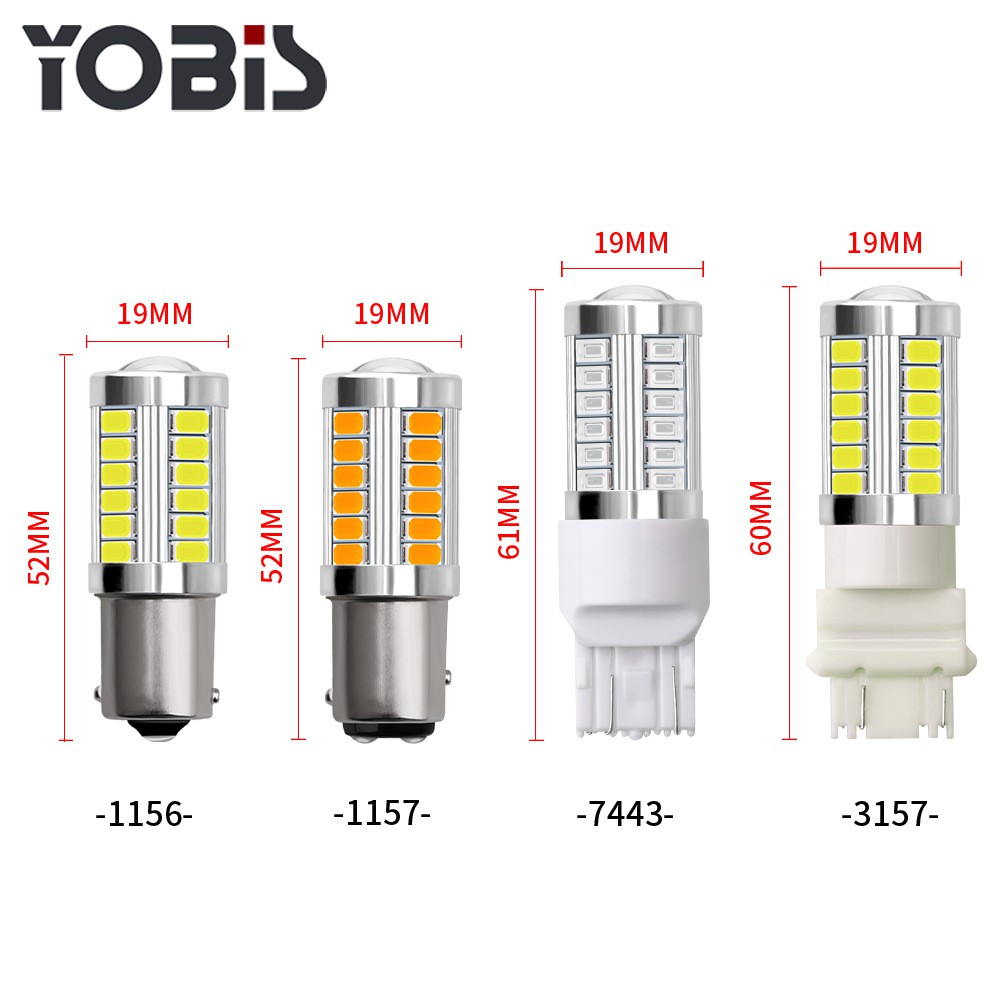 Đèn Led Phanh Xe Hơi 1156 / 1157 / 7443 / 3157 33smd Chất Lượng Cao