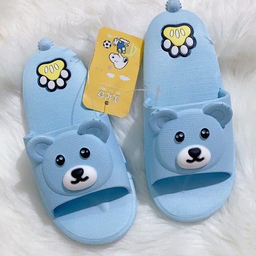 [𝐍𝐄𝐖] Dép Mặt Gấu Siêu Cute Dành Cho Bé, 5 Màu Full size 26-30