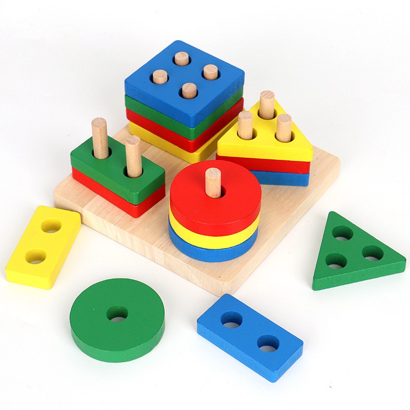 [FREESHIP - SALE SỐC] Combo 3 món đồ chơi bằng gỗ theo phương pháp Montessori giúp bé phát triển toàn diện - BEOSMART
