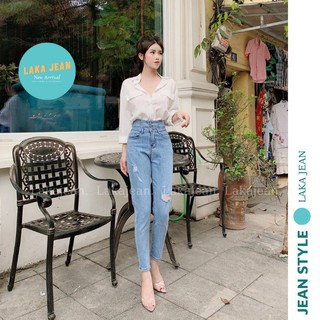 [Hàng Loại 1] Quần Jean Nữ Dáng Boy (Baggy), Lưng Cao 3 Khuy, Vải Cao Cấp Co Giãn Tốt, Tôn Dáng BY81