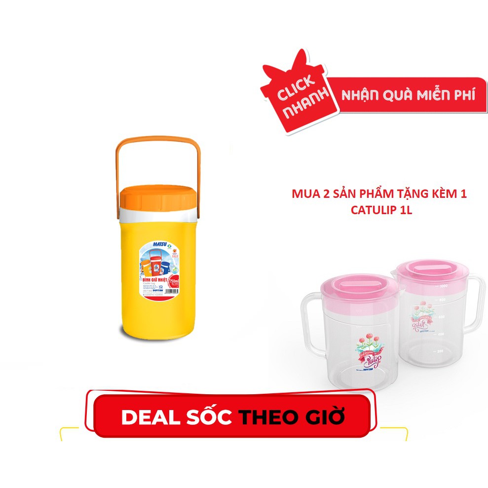 Bình giữ nhiệt Duy Tân 750 ml-TẶNG KÈM 1 CA TULIP 1L KHI MUA 2 SP CÙNG LOẠI