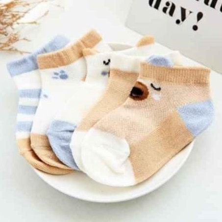 SET 5 ĐÔI TẤT/VỚ LƯỚI ĐIỀU HÒA KID SOCK'S CHO BÉ.